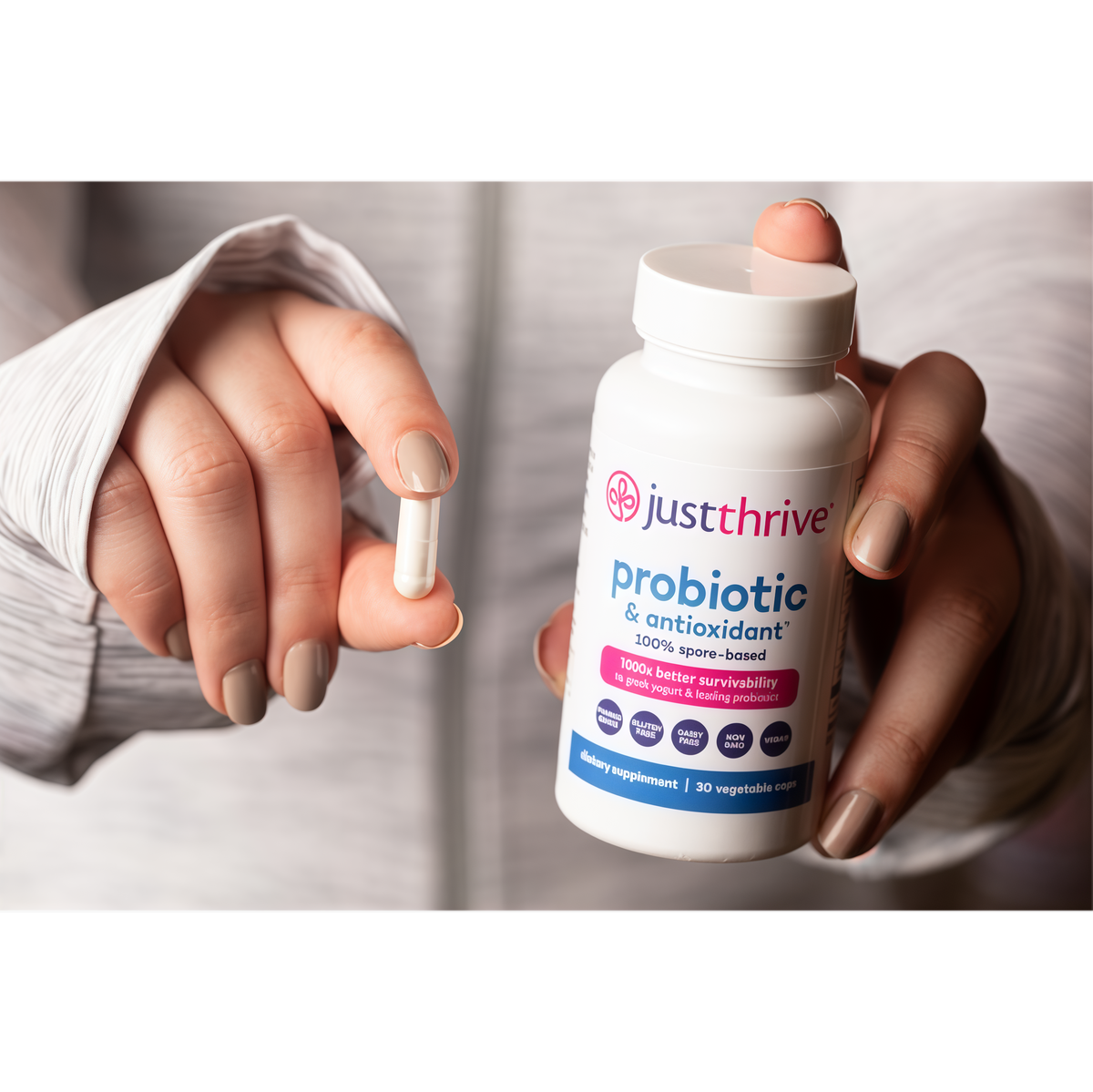30-Day Probiotic Supplement for Gut Wellness