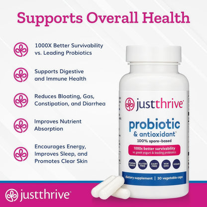30-Day Probiotic Supplement for Gut Wellness