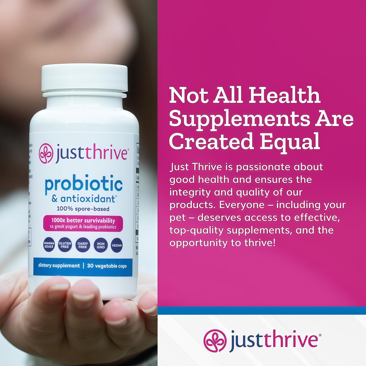 30-Day Probiotic Supplement for Gut Wellness