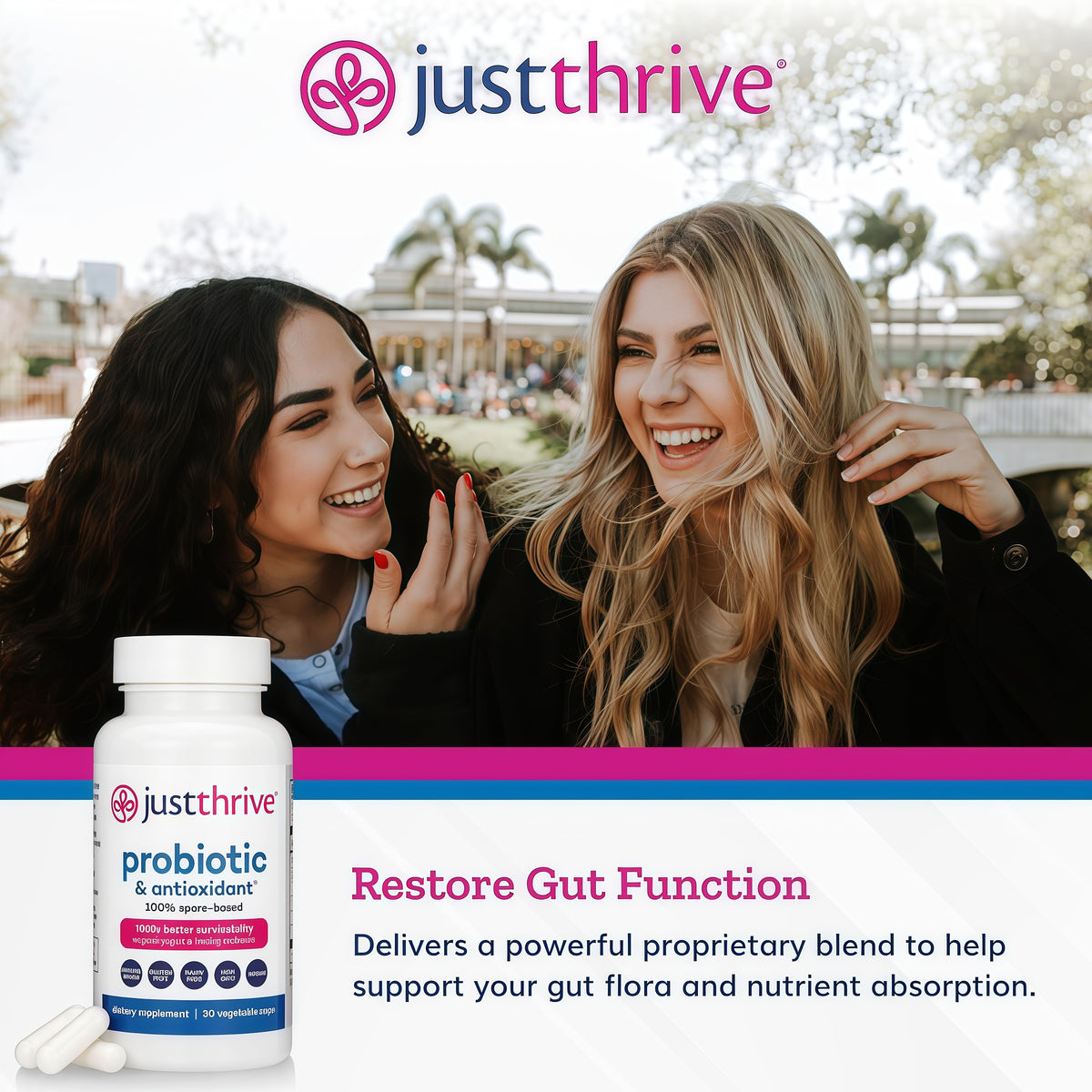 30-Day Probiotic Supplement for Gut Wellness