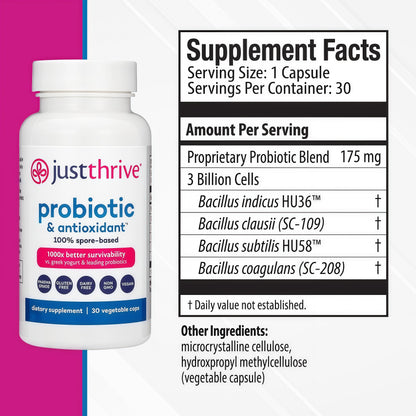 30-Day Probiotic Supplement for Gut Wellness